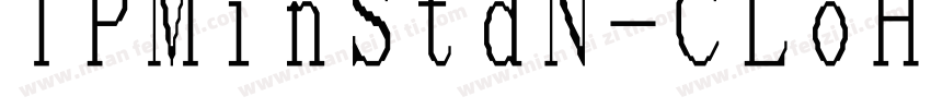 TPMinStdN-CLoH ロー H字体转换